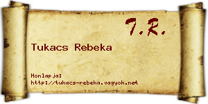 Tukacs Rebeka névjegykártya